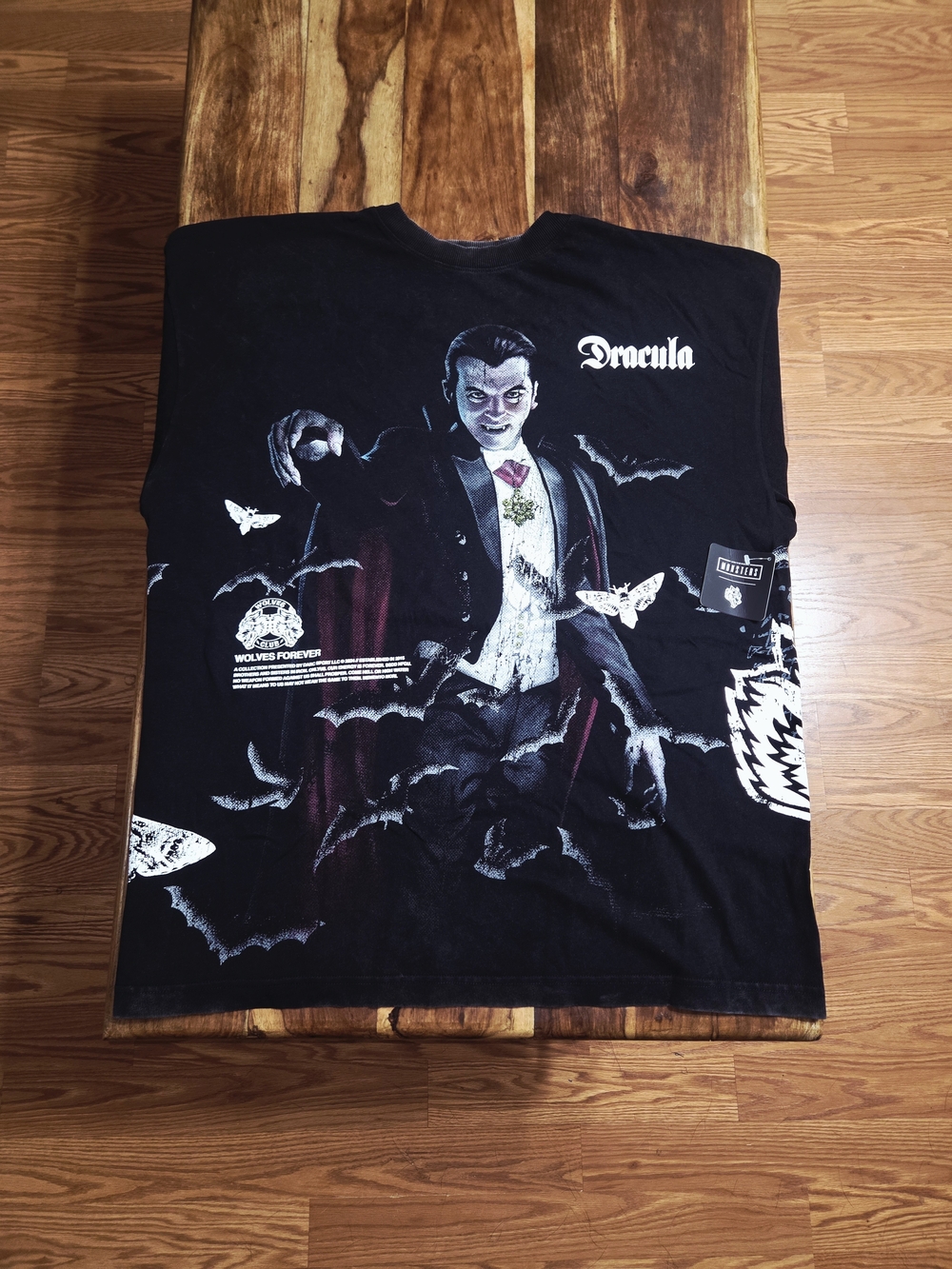 Darc Sport/Dracula Collab Men's Vintage Washed Grapgic Tee. Size Large.